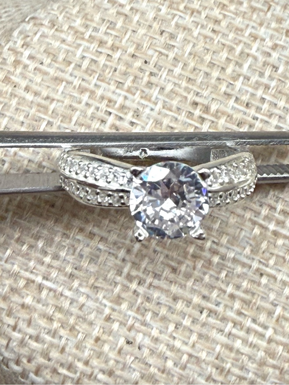 Sterling Silver CZ Ring SIZE 7 -NWOT - Picture 7 of 7